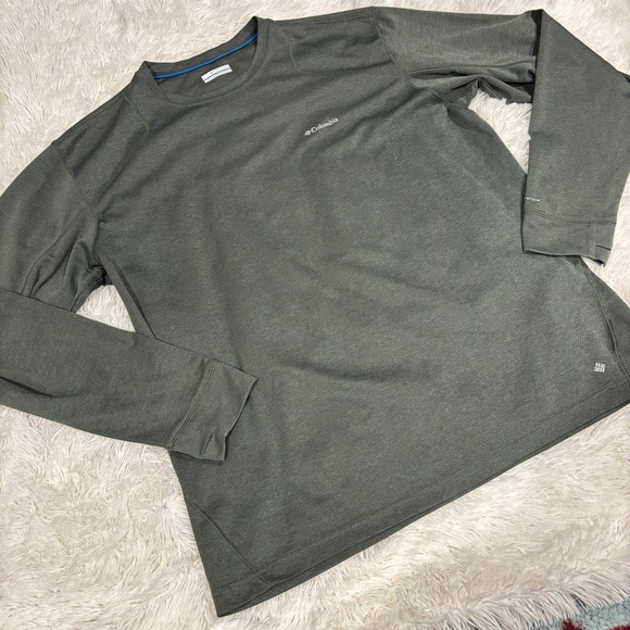 Columbia Men's Big Carve Wicking Thermal Long Sleeve Green Pullover Size XXL - Picture 2 of 11